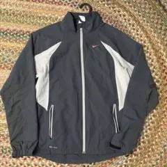 Nike Dri-FIT ナイロンジャケット ダークグレー