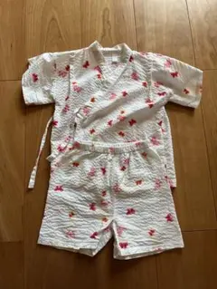 ベビー　キッズ　甚平　女の子　90cm