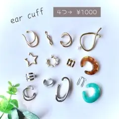 4点入り 1000円  イヤーカフ