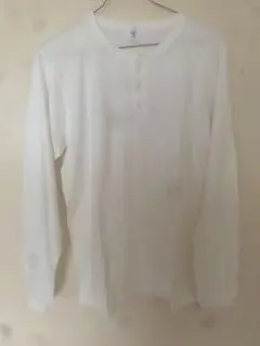Velva Sheen コットンヘンリーネックTシャツ L