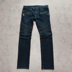 BALMAIN スリムフィットデニム パンツ ダークブルー - メルカリ