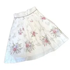 LAISSE PASSE レッセパッセ　フレアスカート　花柄　Aライン　38