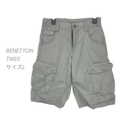 BENETTON TWEE カーゴショートパンツ グレー Lサイズのサムネイル