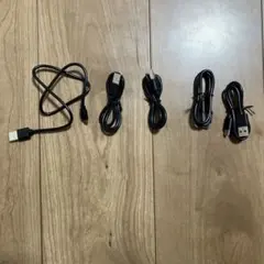 USBケーブル 5本セット 黒 約30cm