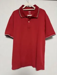 【UNIQLO】ユニクロ メンズ ドライ ポロシャツ 赤 L