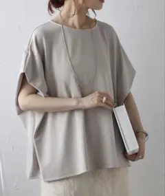 【ボンジュールサガン】（&HALF） フレンチスリーブプルオーバーのサムネイル