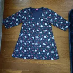 Disney 花柄 120サイズ 七分袖