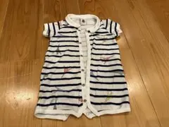 Petit Bateau ストライプ　ロンパース　ベビー