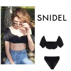 SNIDEL スナイデル　パフスリーブビキニ　水着　(新品)のサムネイル