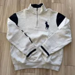 ポロラルフローレン　ハーフジップ　スウェット　L