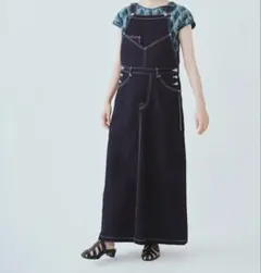 ミナペルホネン ロングワンピース 定価7.2万】ミナペルホネン mina perhonen siimes スタンドカラー