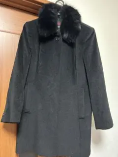 アンゴラ　100% 冠婚葬祭　黒　ファーコート