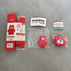 mojojojo　フィギュアマスコット　フェイスマスコット　ねこ　あか2点セット