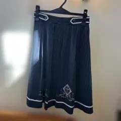 《axes femme》ネイビー ストライプ プリーツスカート