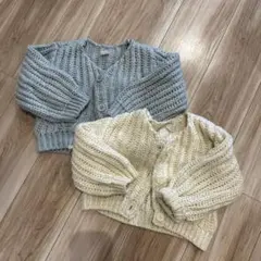 プティマイン ニットカーディガン ベビー