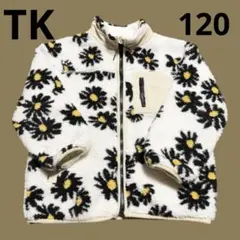 THE SHOP TK花柄 ボアジャケット キッズ 120cm