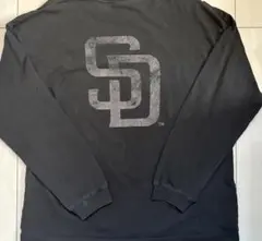新品　 Lサイズ　MLB パドレス　長袖Tシャツ　インディゴ　チャコールグレーのサムネイル
