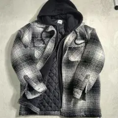ザラ ZARA フード付き　キルティングジャケット　パーカー一体型 メンズ
