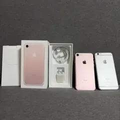 お値下げ可iPhone 7（ローズゴールド）iPhone 6s（シルバー）セット