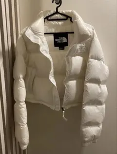 THE NORTH FACE WHITE DOWN JACKET M
