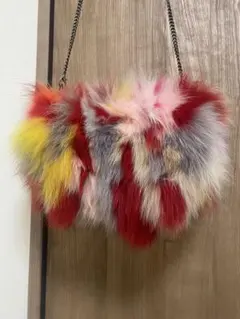 ミックスカラフルファー　3wayバック