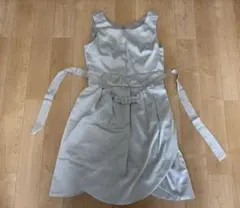 ウィルセレクション　パーティードレス　結婚式ドレス　シルバー　M