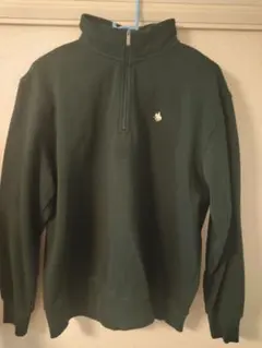 Poloポロ ハーフジップ トレーナー ダークグリーン