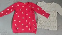 moujonjon 110 / 120 トップス 裏起毛チュニック