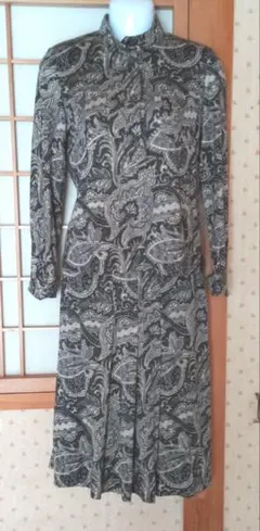 トップス　スカート　昭和レトロ　ペイズリー柄