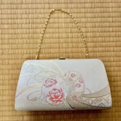 和装用クラッチバッグ 金色花柄