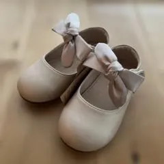 新品未使用、タグ付きベビーシューズ　リボン付き　結婚式、フォーマル