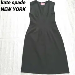 Kate Spade NEW YORK ストレッチワンピース ノースリーブ 黒