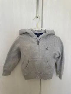 Polo グレー ジップアップパーカー