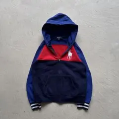 00s polo by ralph lauren ビッグポニー ジップパーカー