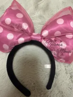 ミニー・マウス 水玉リボンカチューシャ