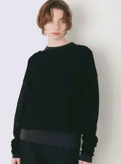 【HER.】ニットメッシュプルオーバー