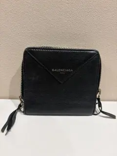 BALENCIAGA 二つ折り財布 ブラック レザーのサムネイル