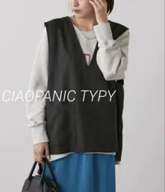 CIAOPANIC TYPY Vネック　プルオーバー　ベスト　ブラック