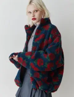 jouetie 花柄ボアジャケット