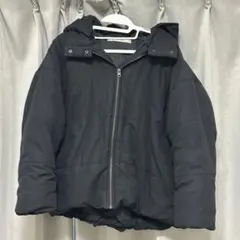 フード付き キルティングダウンジャケット