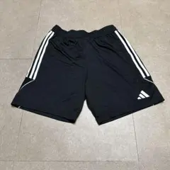 Adidas アディダス　ジャージ　ハーフパンツ　ランニング　黒　ブラック　L