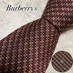 良品　Burberrys ネクタイ　ホースロゴ　レジメンタル　ストライプ　シルク