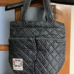 ラベンハム　ドット柄キルティングトートバッグ