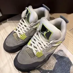 NIKE AIR JORDAN 4 スニーカー グレー ネオンのサムネイル