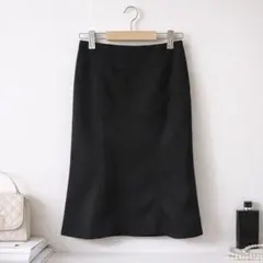 【美品】フォーマル スカート 11AR67 M 黒 セレモニー 入学式 卒業式