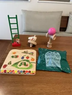 木のおもちゃ　4点セット　おまけ付き