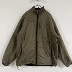 【美品】rilfox 中綿ジャケット L カーキ ミリタリー ハイネックブルゾン