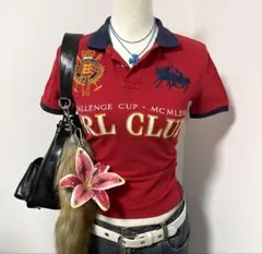 希少　polo ラルフローレン ポロシャツ ビックポニー　y2k グランジのサムネイル