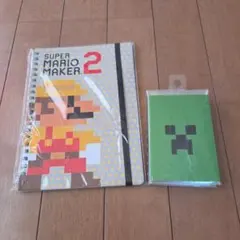 スーパーマリオメーカー2 ノート クリーパー メモ帳 セット