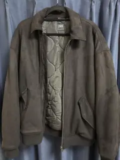 ZARA ブラック スエード風 ジャケット アウター